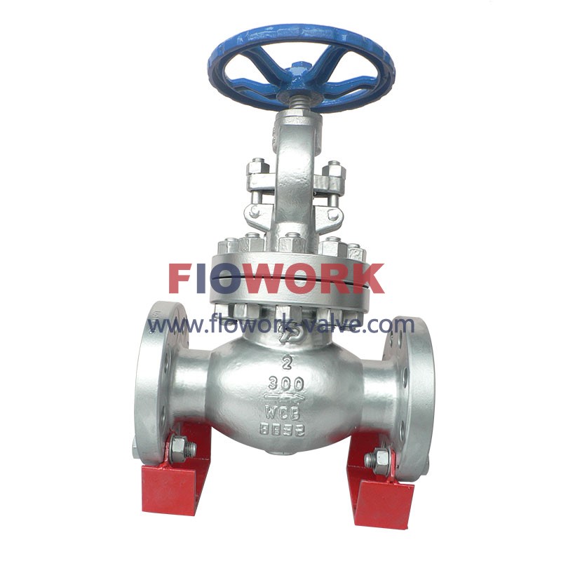 High pressure globe valve with electric actuator
