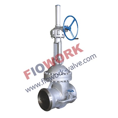 Butt weld gate valve